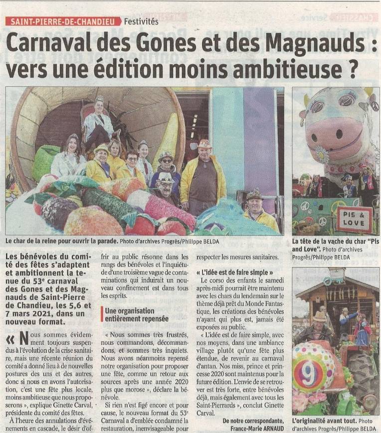 Le Progrès 14/12/2020