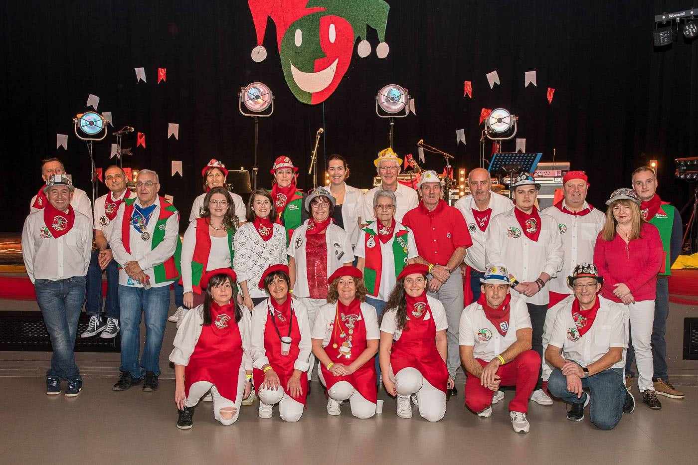 La photo de groupe du comite des fetes en 2021