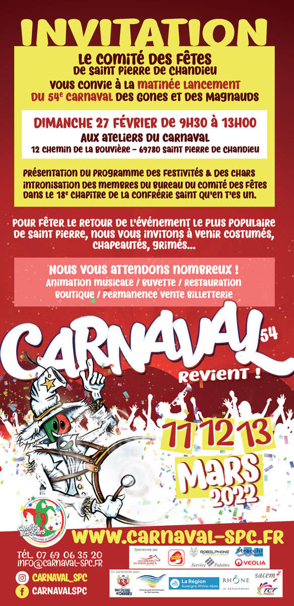 invit presentation chars programme carnaval 54