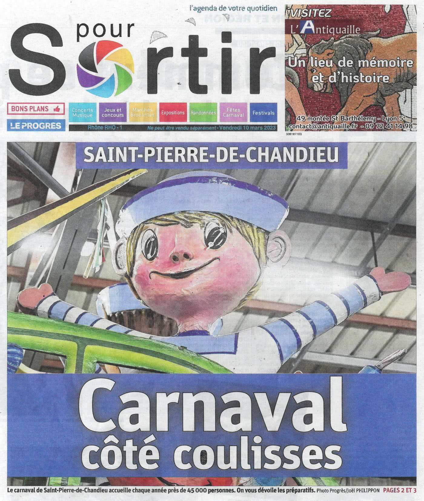 230310 le progres sortir a la une